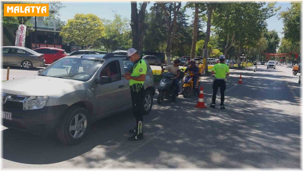 Malatya'da trafiğe sıkı denetim