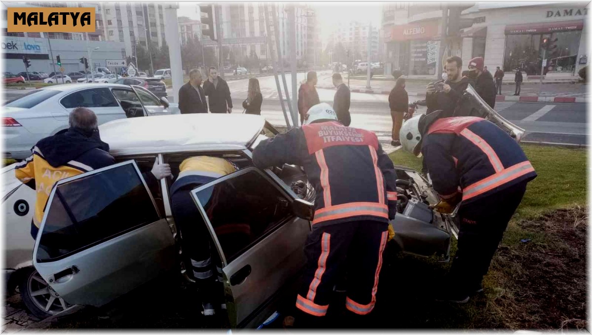 Malatya'da trafik kazası: 1 yaralı