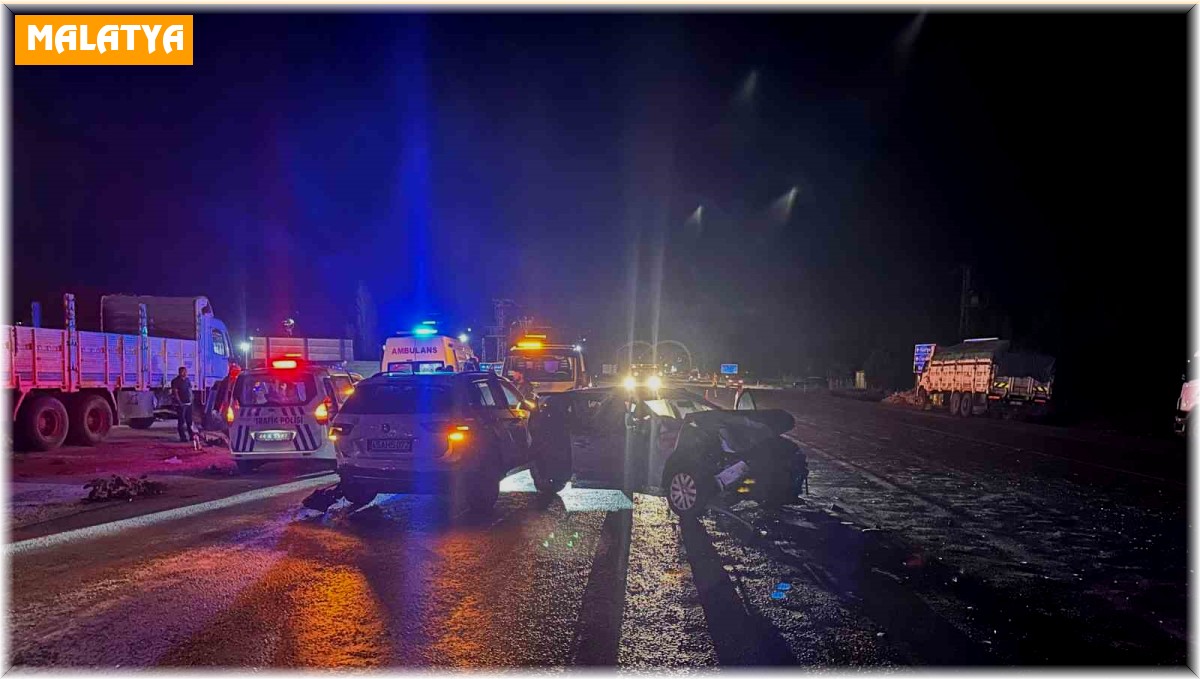 Malatya'da trafik kazası: 2 yaralı