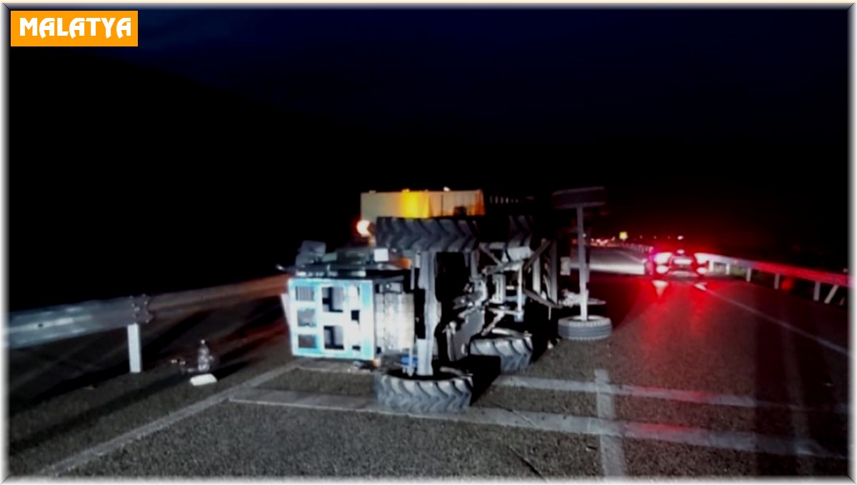 Malatya'da traktör kazası: 1 yaralı