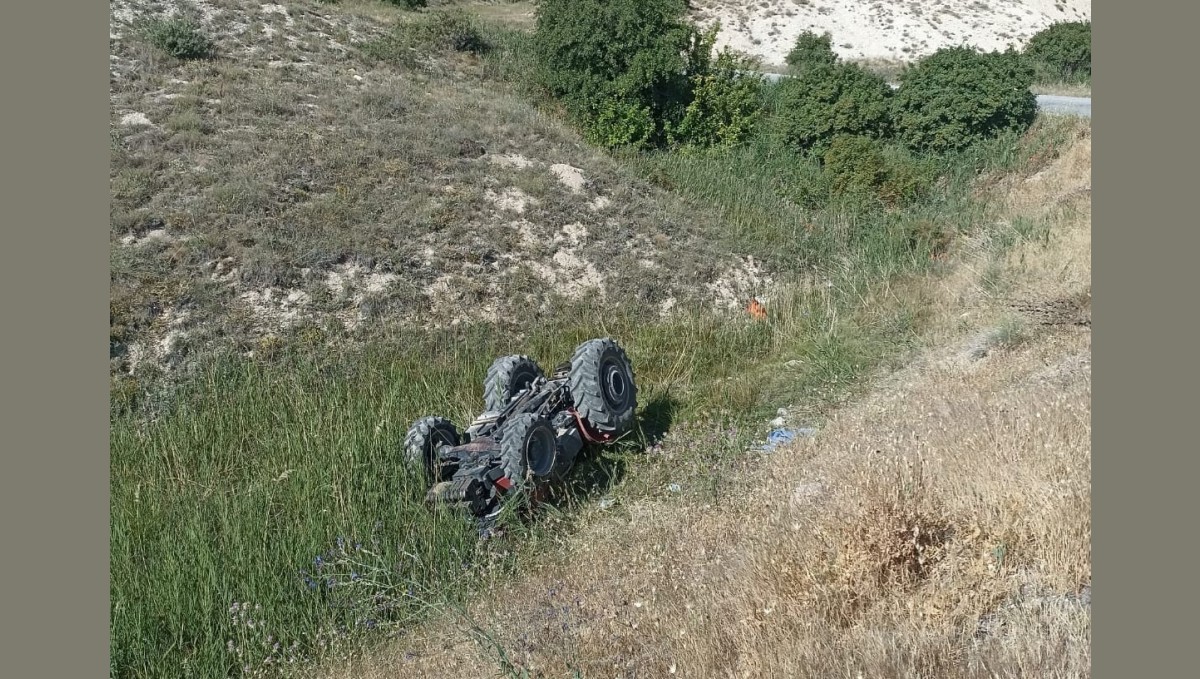 Malatya'da traktör şarampole yuvarlandı: 1 ölü