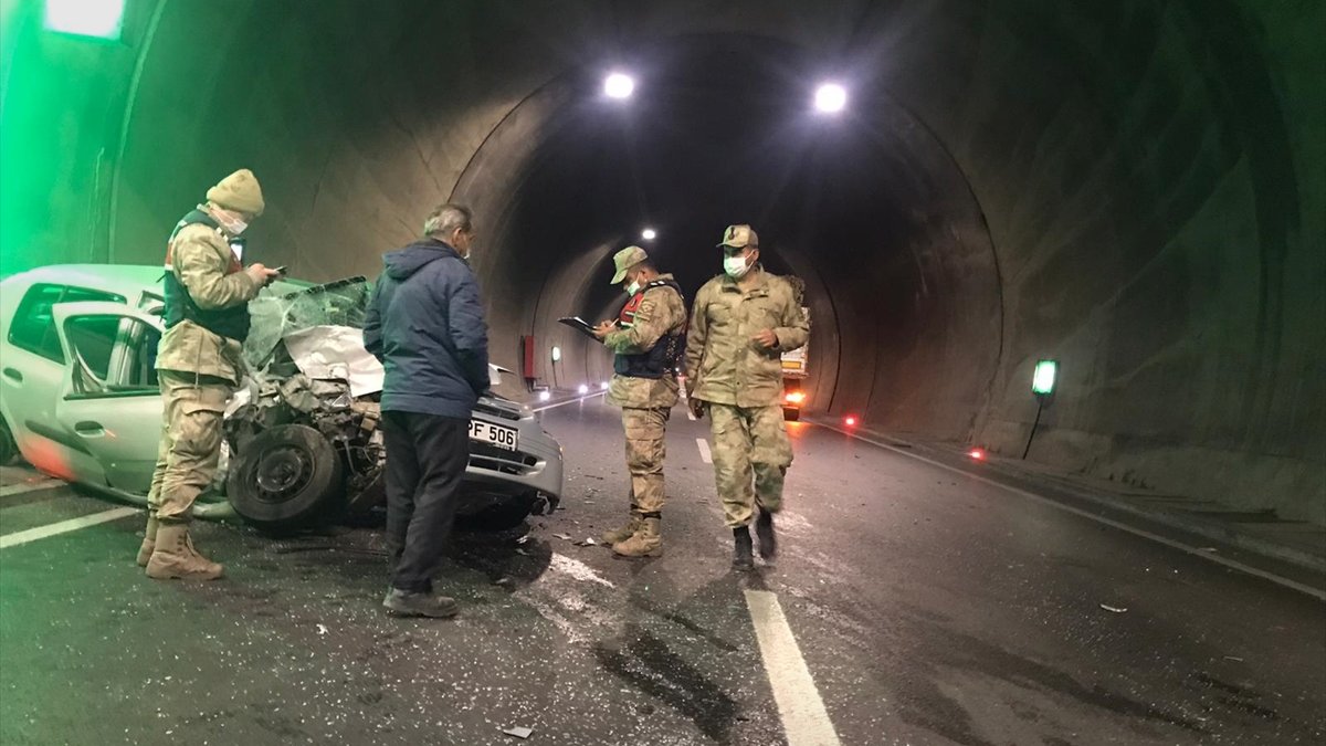 Malatya'da tünelde trafik kazası: 1 yaralı