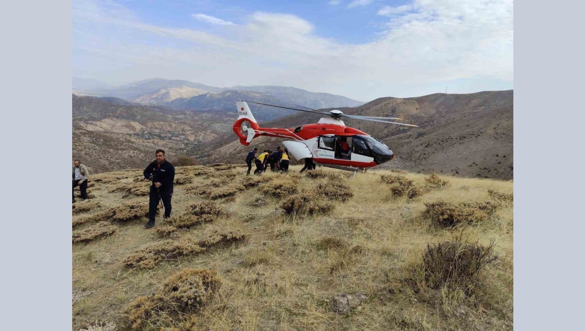 Malatya'da uçuruma yuvarlanan şahıs kurtarıldı
