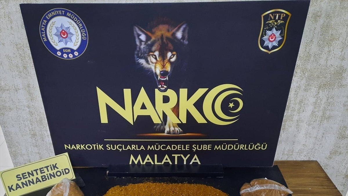 Malatya'da uyuşturucu operasyonunda yakalanan 2 zanlı tutuklandı