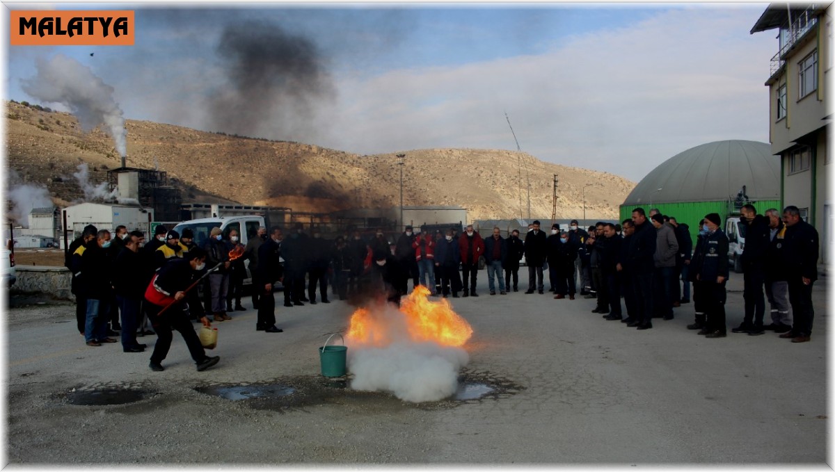Malatya'da yangın ve kurtarma eğitimi