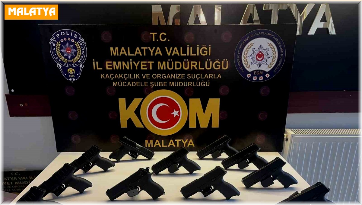 Malatya'da yasa dışı silah ticareti operasyonu: 3 tutuklama