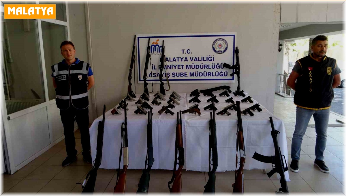 Malatya'da yılın en büyük silah operasyonu: 9 tutuklama