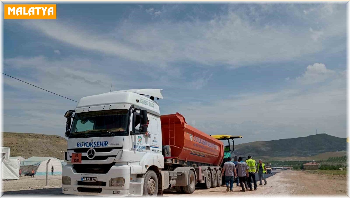 Malatya'da yol çalışmaları devam ediyor