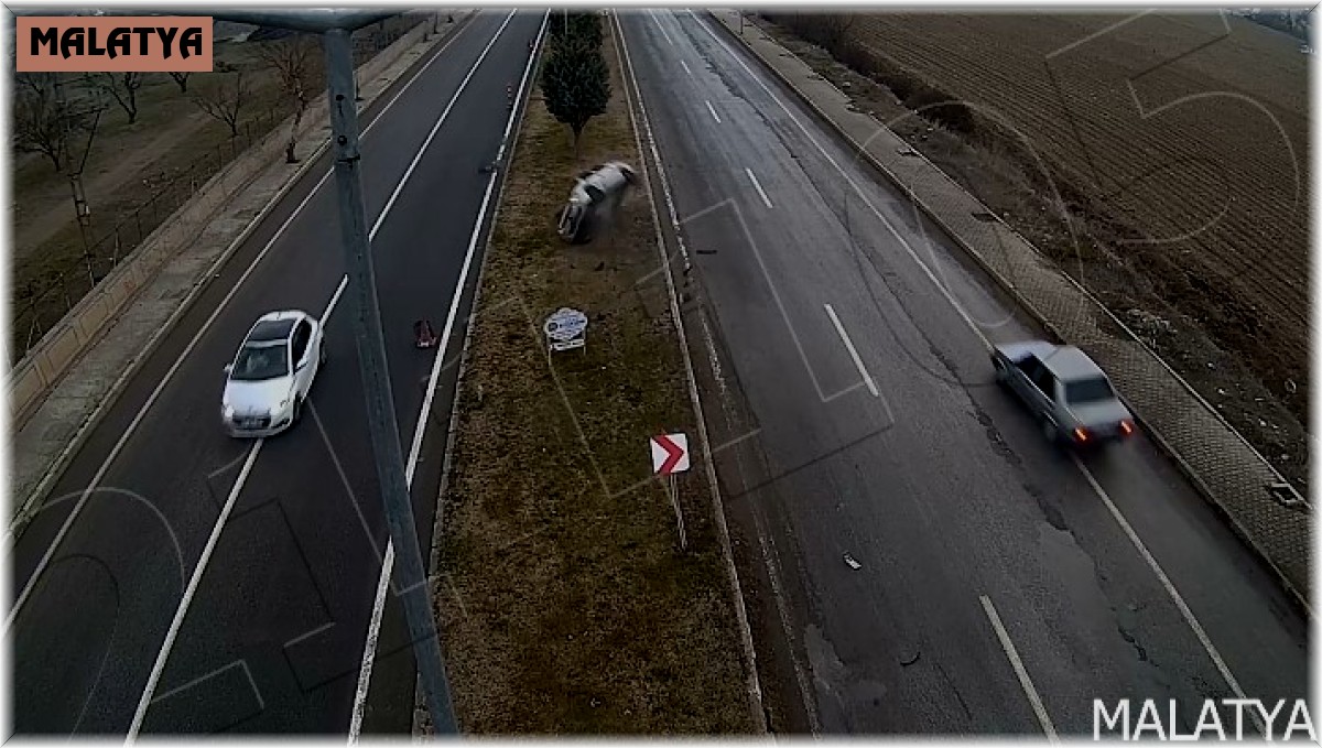 Malatya'daki kazalar kameralara yansıdı