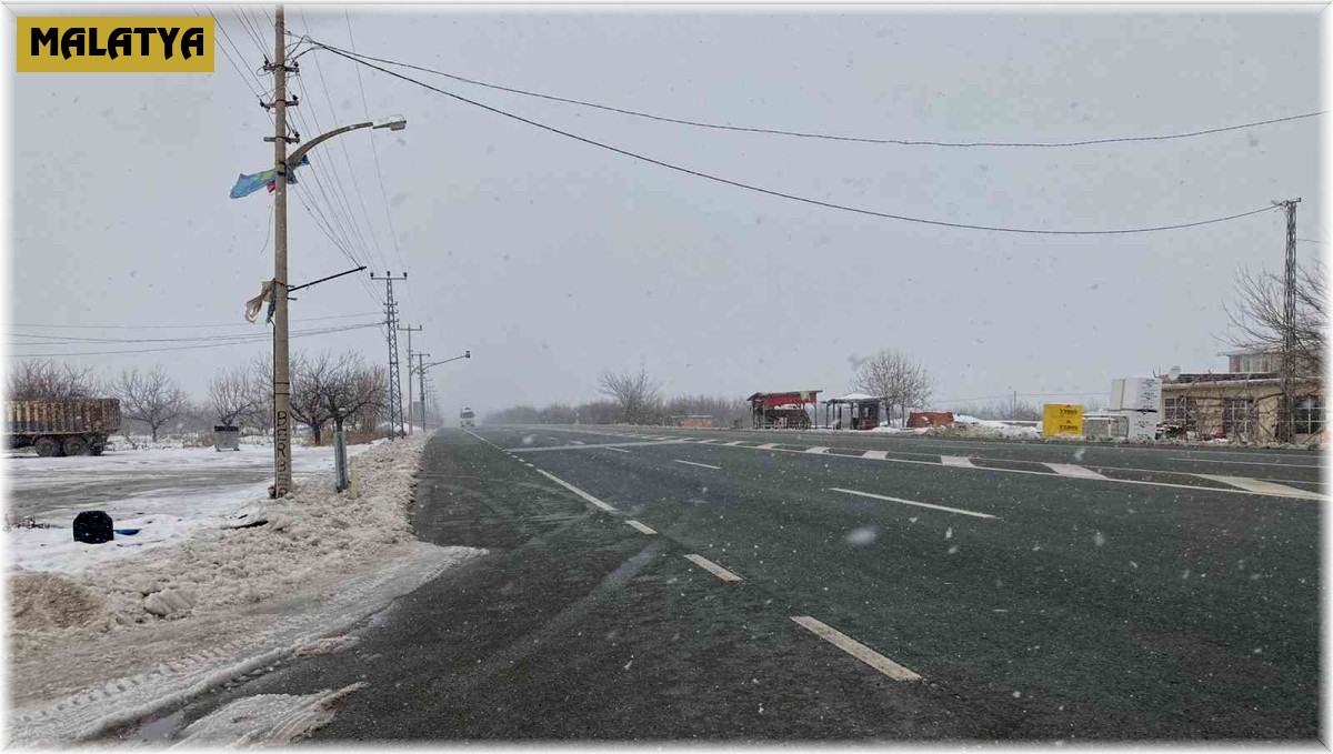 Malatya-Elazığ karayolunda ulaşım kontrollü sağlanıyor