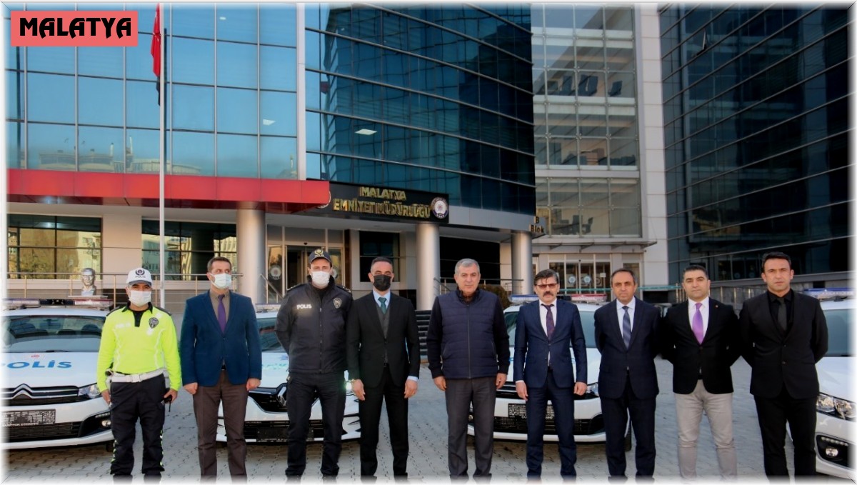 Malatya emniyetine 12 ekip aracı takviyesi