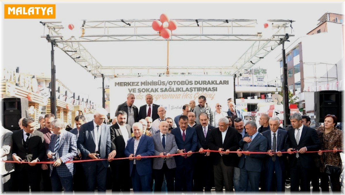 Malatya merkez minibüs ve otobüs duraklarının açılışı gerçekleştirildi