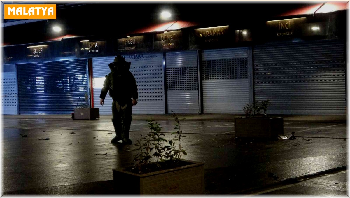 Malatya'nın göbeğinde şüpheli çanta paniği
