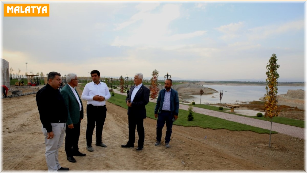 Malatya'nın ilk sahil parkı projesi tüm hızıyla sürüyor