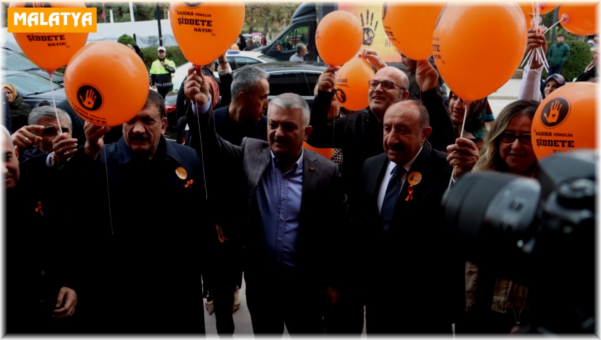 Malatya Park'ta 'Kadına yönelik şiddetle uluslararası mücadele günü' etkinliği