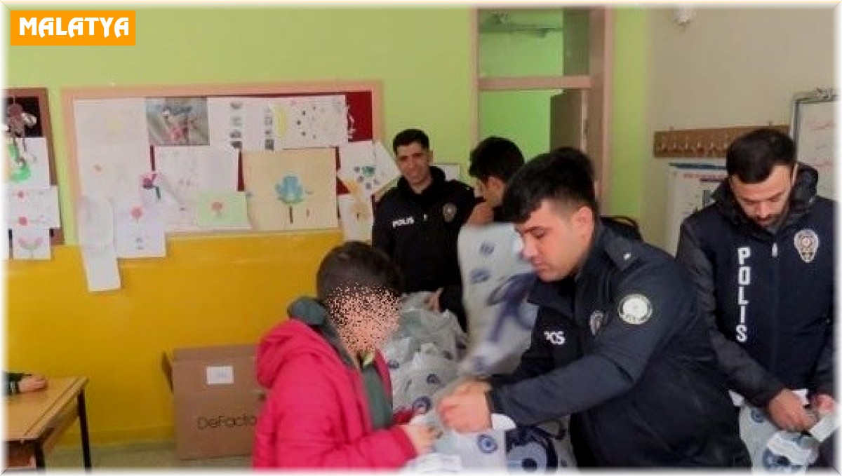 Malatya polisinde öğrencilere anlamlı yardım