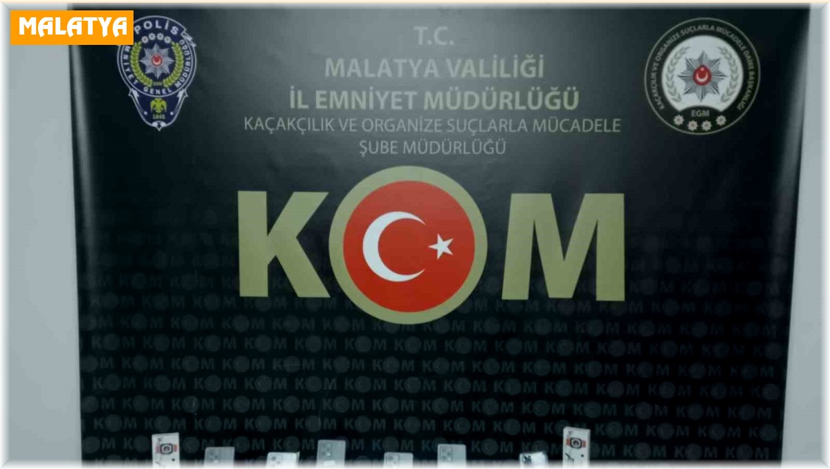 Malatya polisinden kaçak alkol ve sigara operasyonu