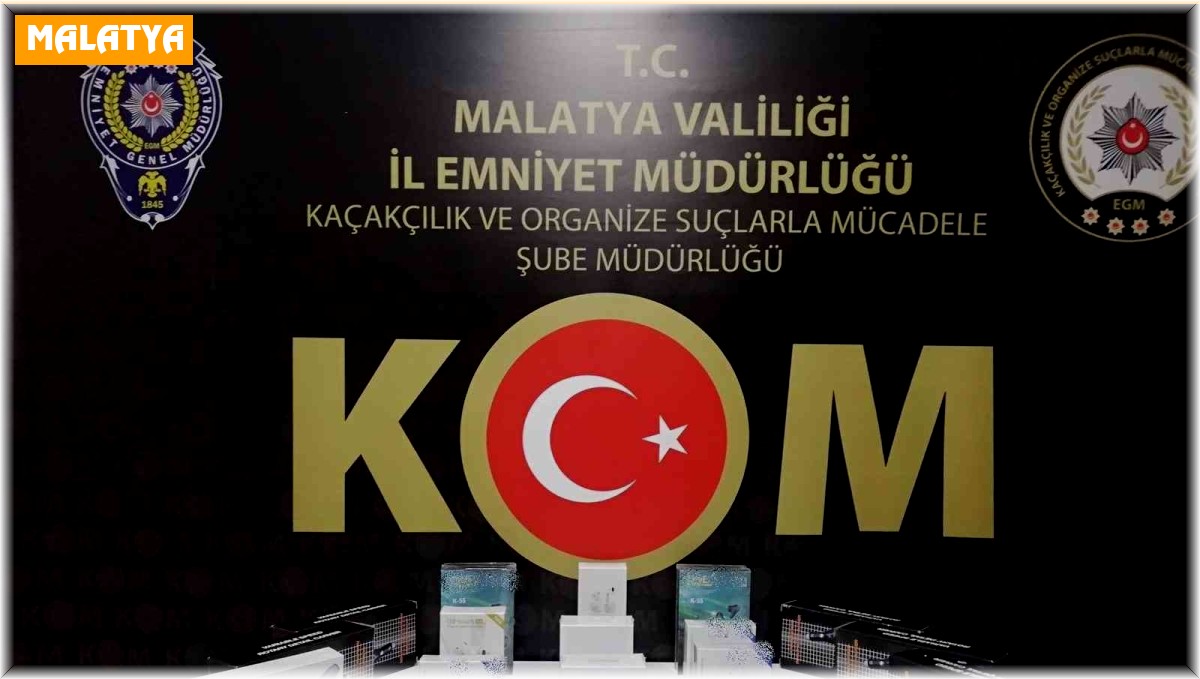 Malatya polisinden kaçakçılık operasyonları