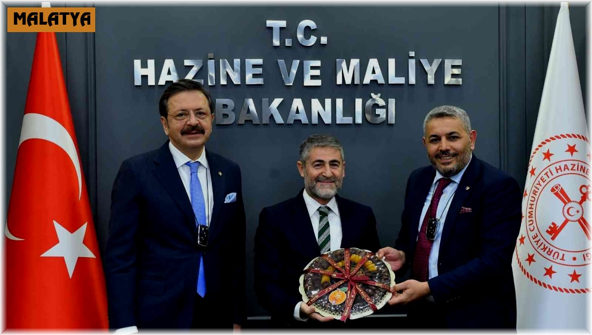 Malatya TSO üyelerinin talepleri Bakan Nebati'ye sunuldu