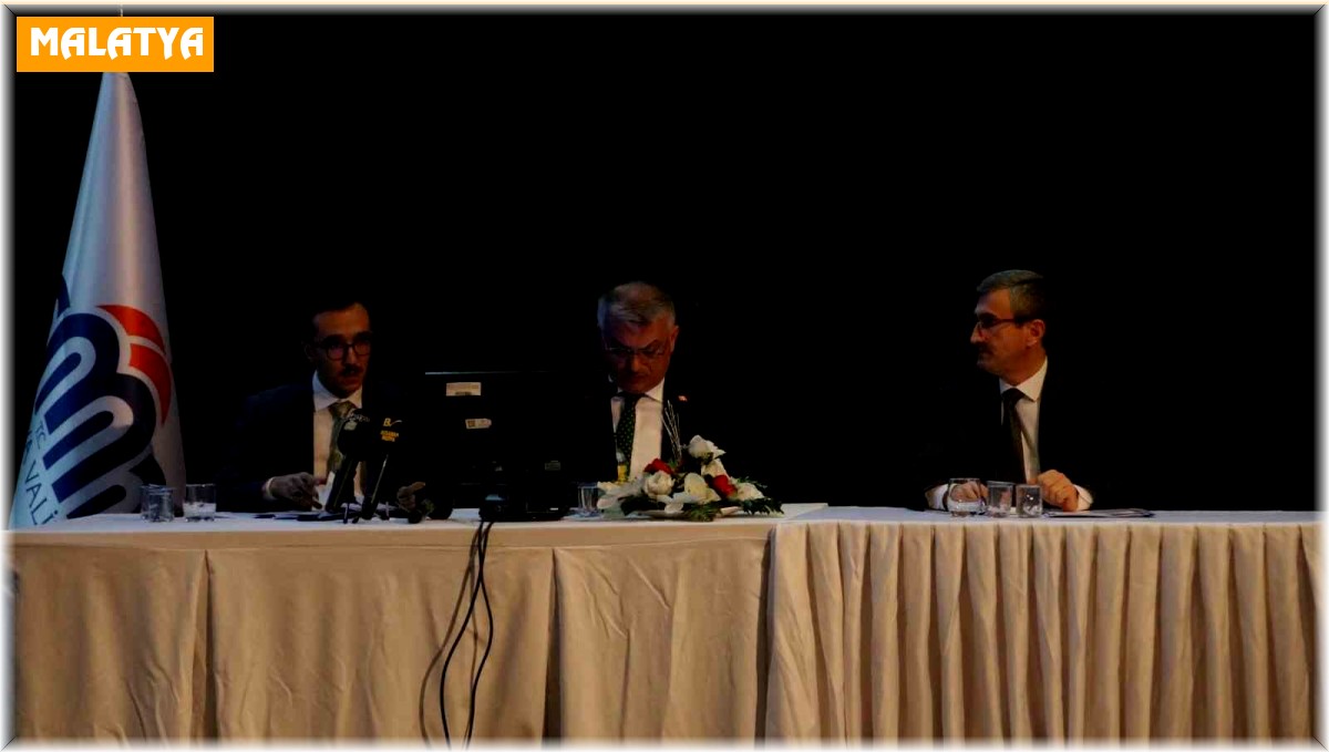 Malatya Valisi Yazıcı'dan kurum müdürlerine kamuda israf uyarısı