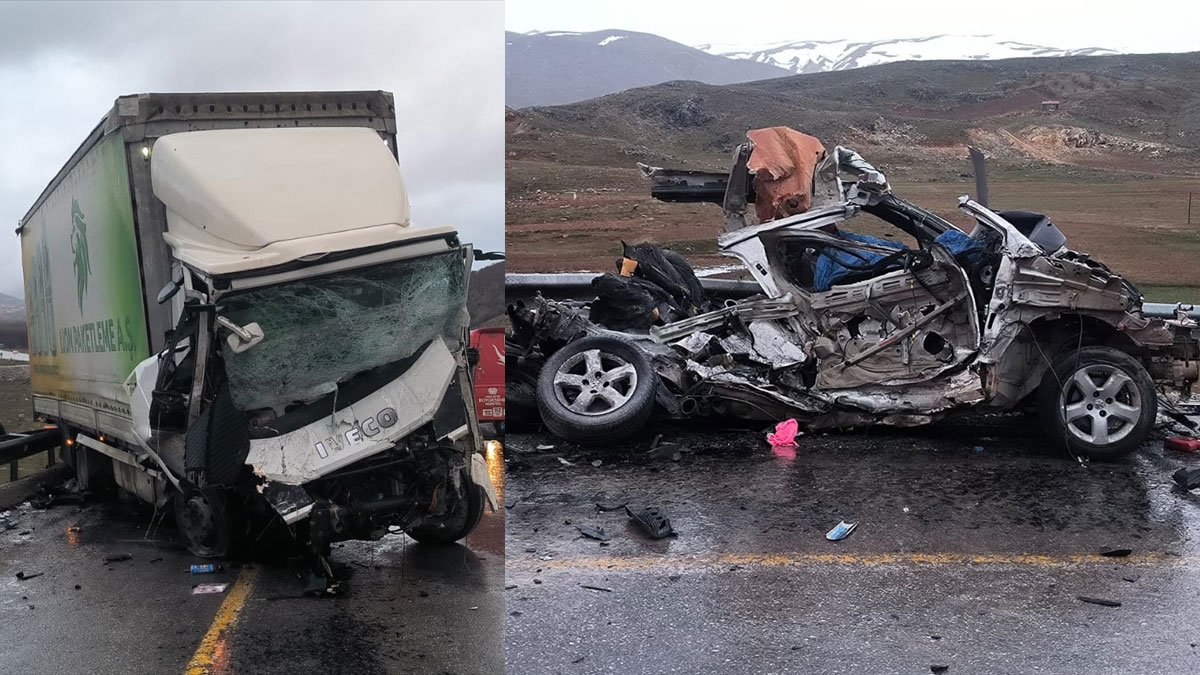 Malatya’da tırla hafif ticari araç çarpıştı: 3 kişi öldü