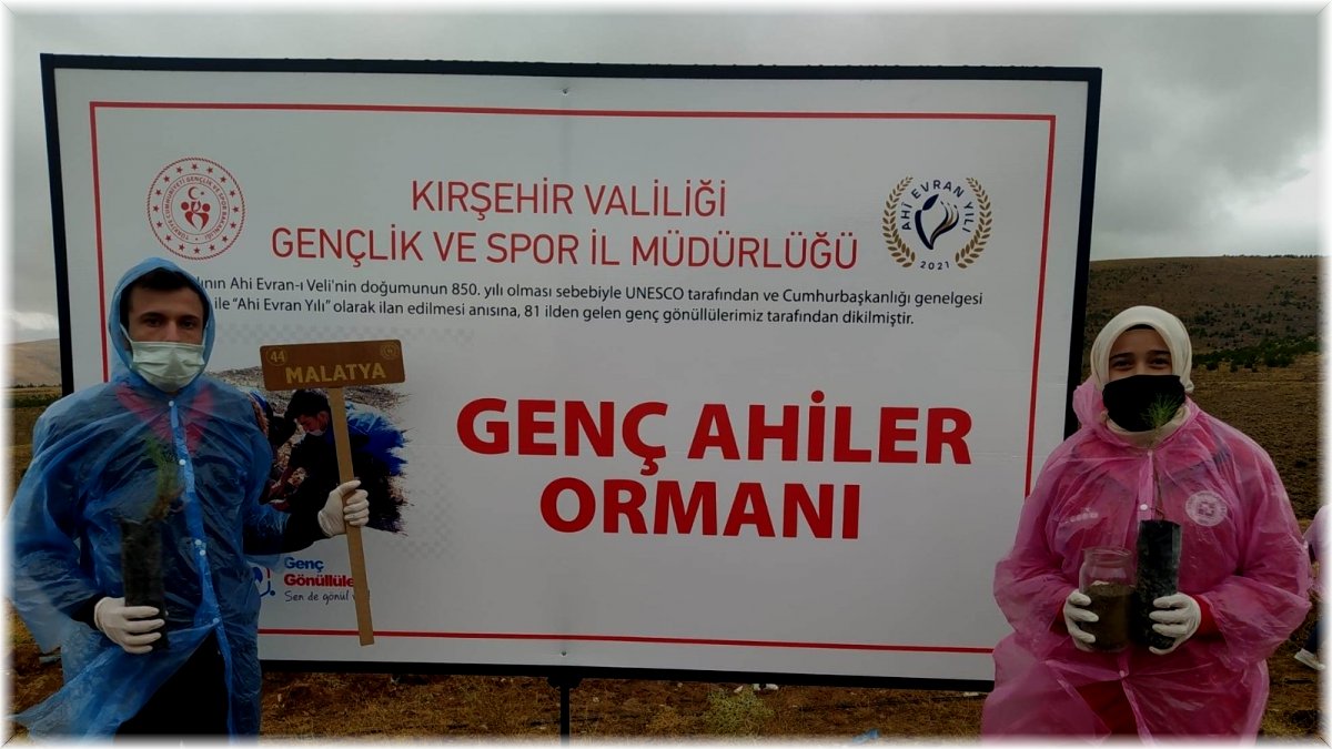 Malatya’dan Kırşehir’e Ahi fidanı