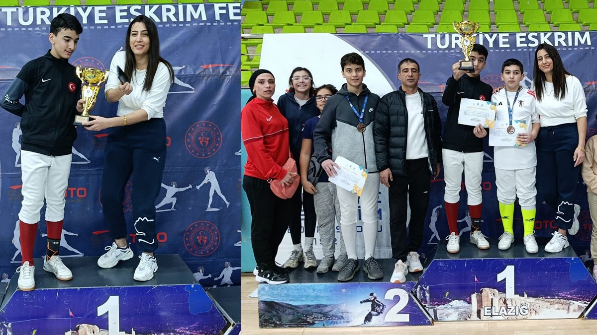 Malatyalı eskrimci Mert Alperen Pamukçu, U14 kategorisinde altın madalya kazandı