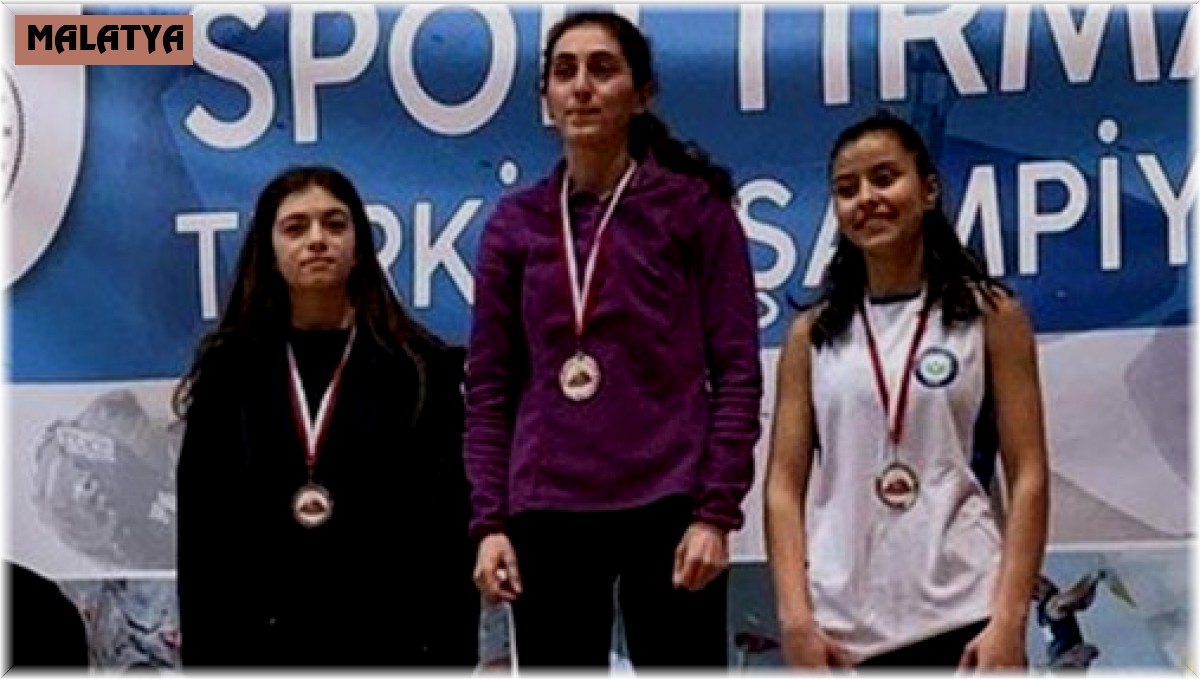 Malatyalı Sporcu Balık, tırmanışta Türkiye Şampiyonu oldu