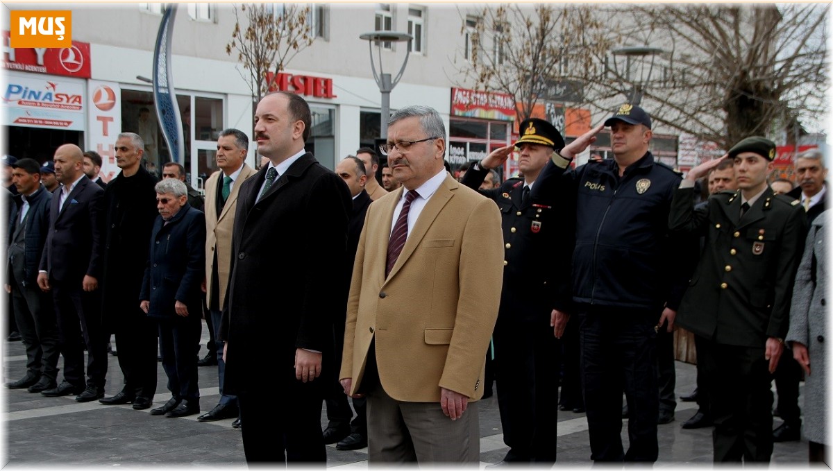 Malazgirt'te 18 Mart Şehitleri Anma Günü ve Çanakkale Zaferi'nin 108. yıldönümü