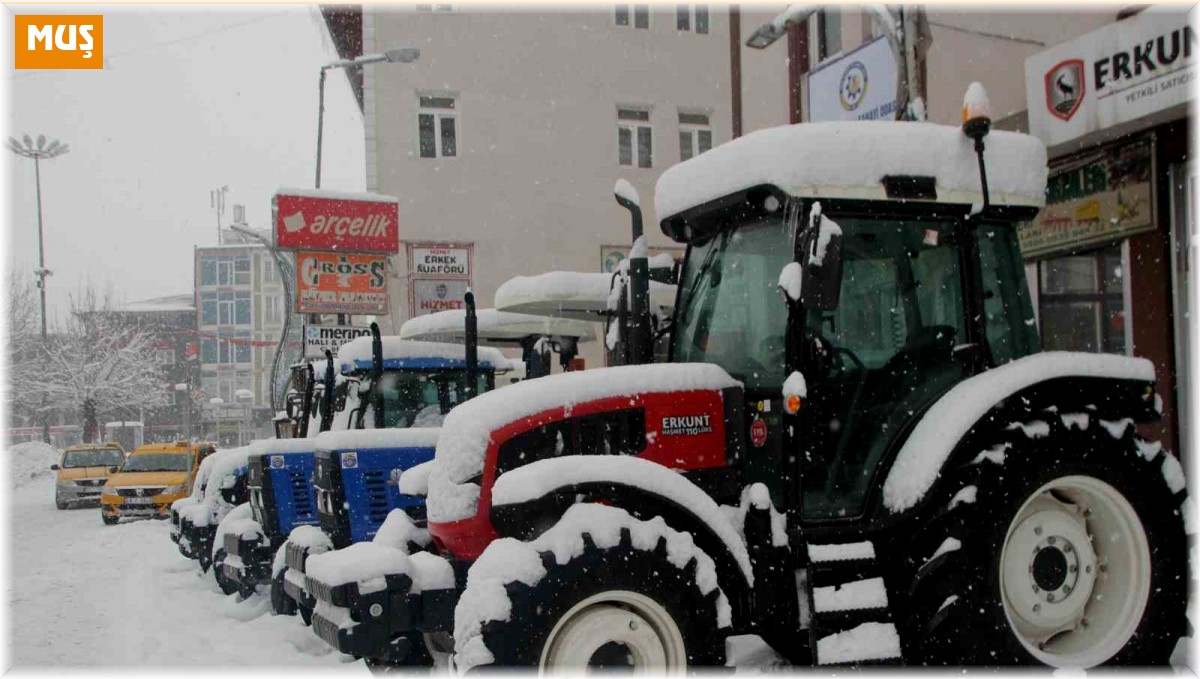 Malazgirt'te kar yağışı