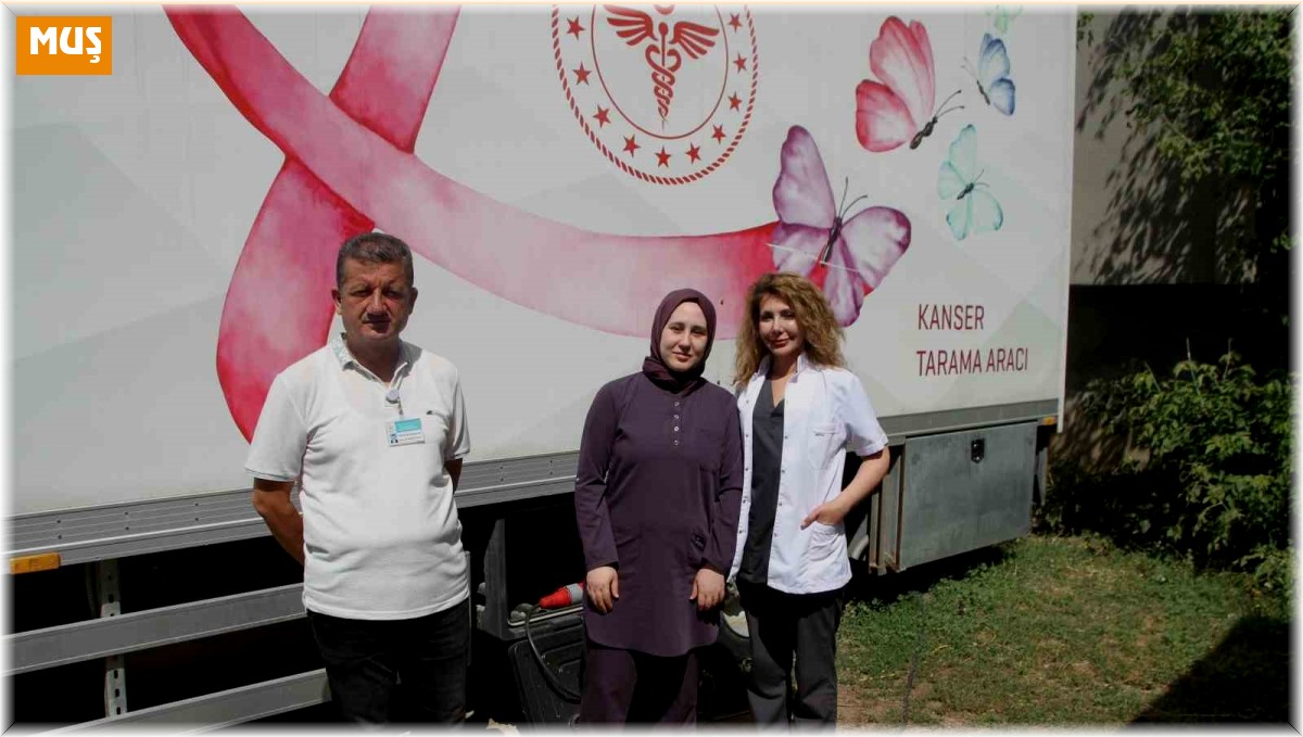Malazgirt'te 'mobil kanser tarama aracı' hizmet vermeye başladı