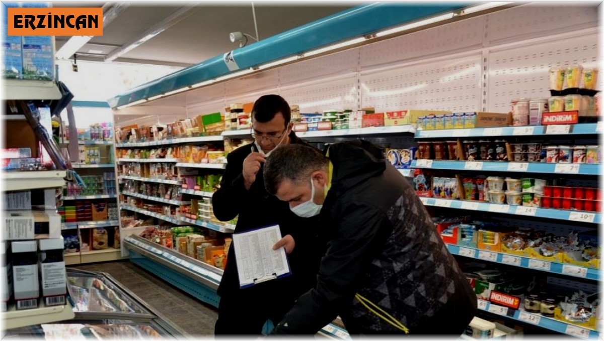 Marketlerde gıda denetimi yapıldı