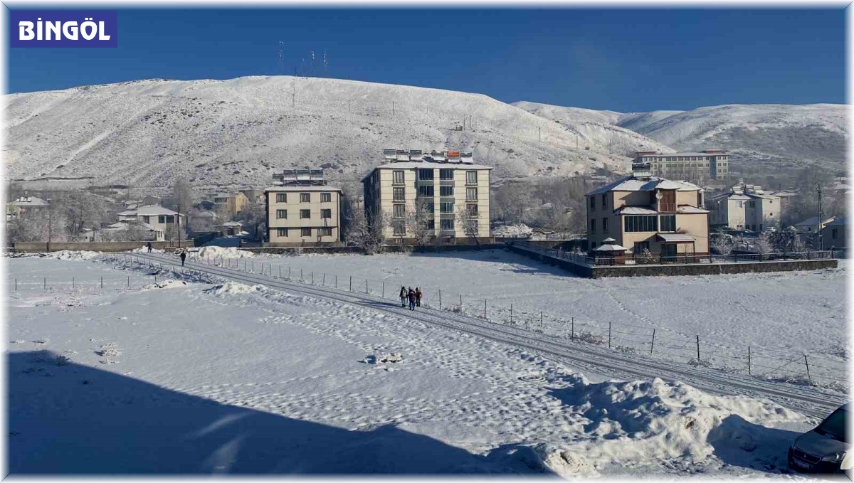 Mart kapıdan baktırdı, baharı bekleyen Karlıova'ya kış geri geldi