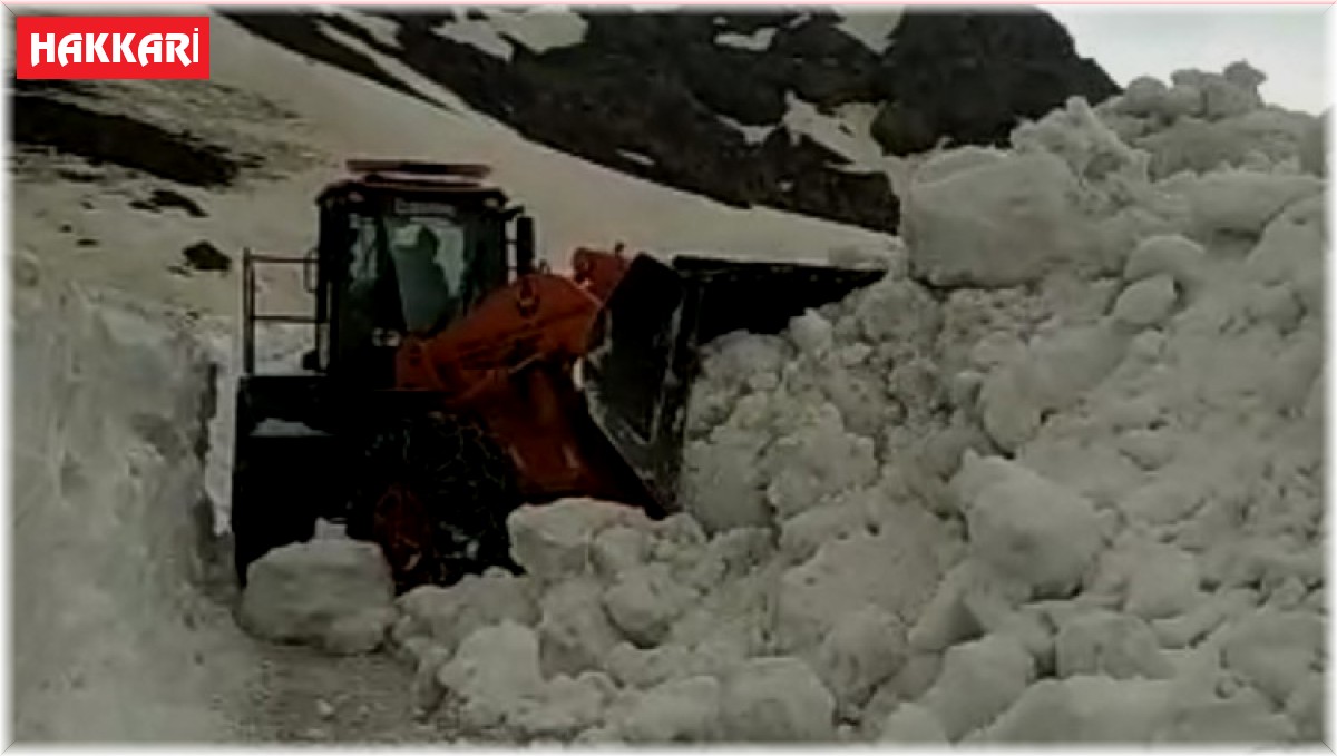 Mayıs ayında 5 metreyi bulan karda yol açma çalışması