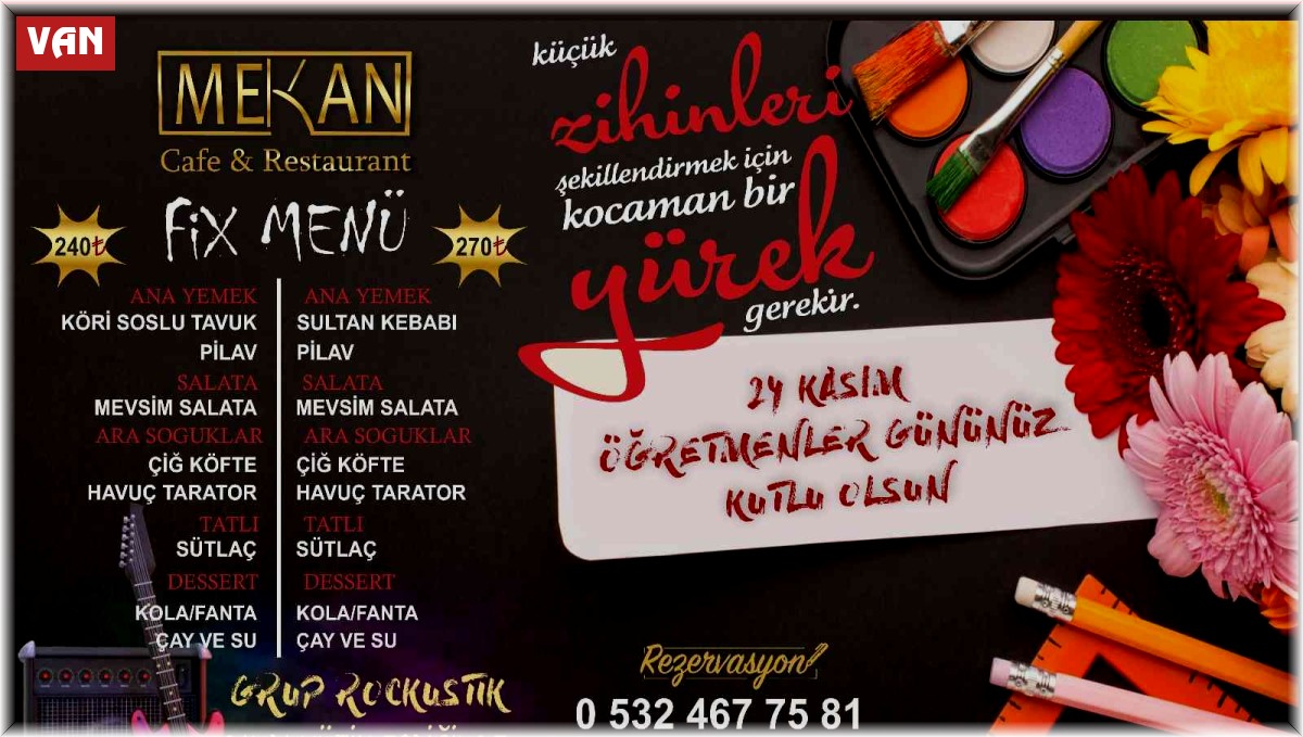 Mekan kafe restorandan öğretmenlere 5 yıldızlı gece