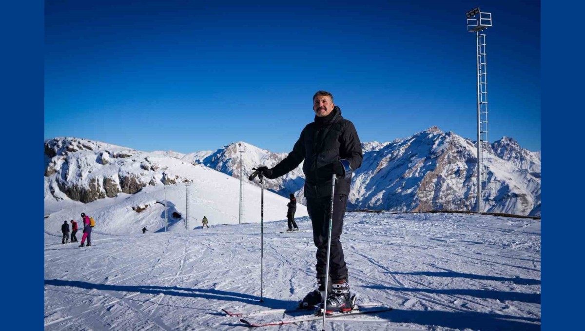 Mergabütan Kayak Merkezi'nde sezon açıldı