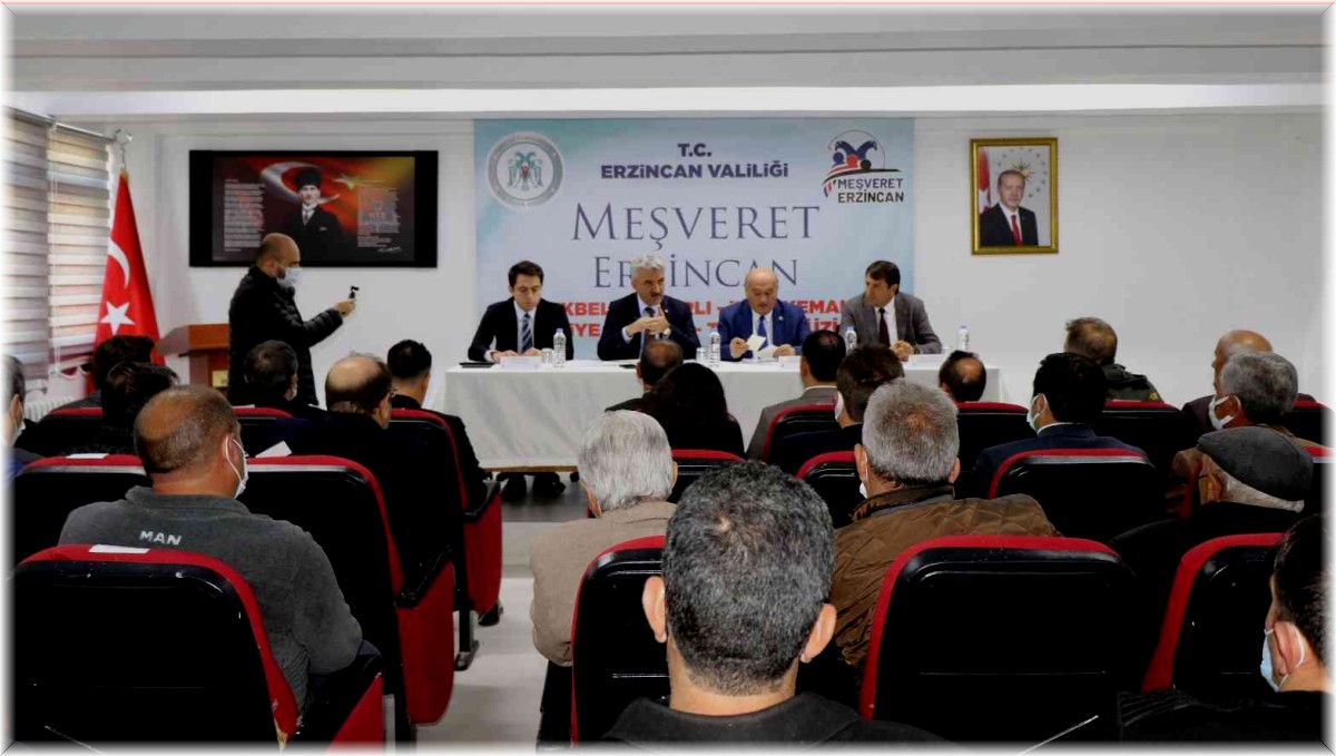 'Meşveret Erzincan' toplantısının ilki Otlukbeli ilçesinde yapıldı