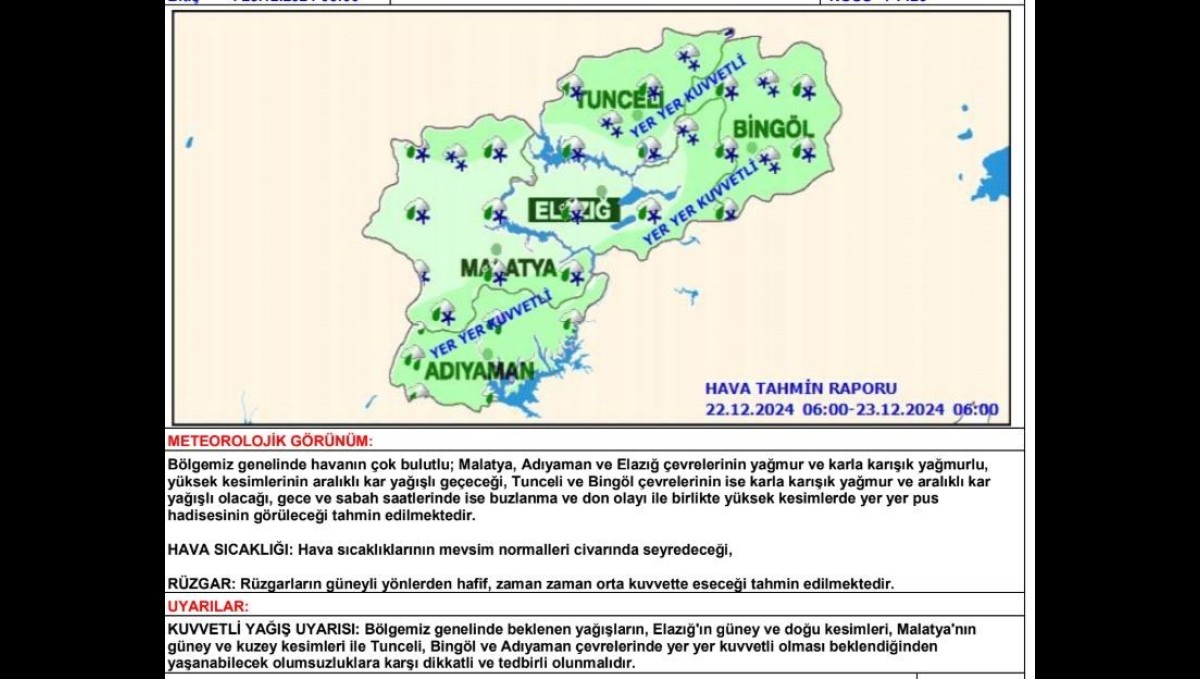 Meteorolojiden 5 il için kuvvetli yağış uyarısı