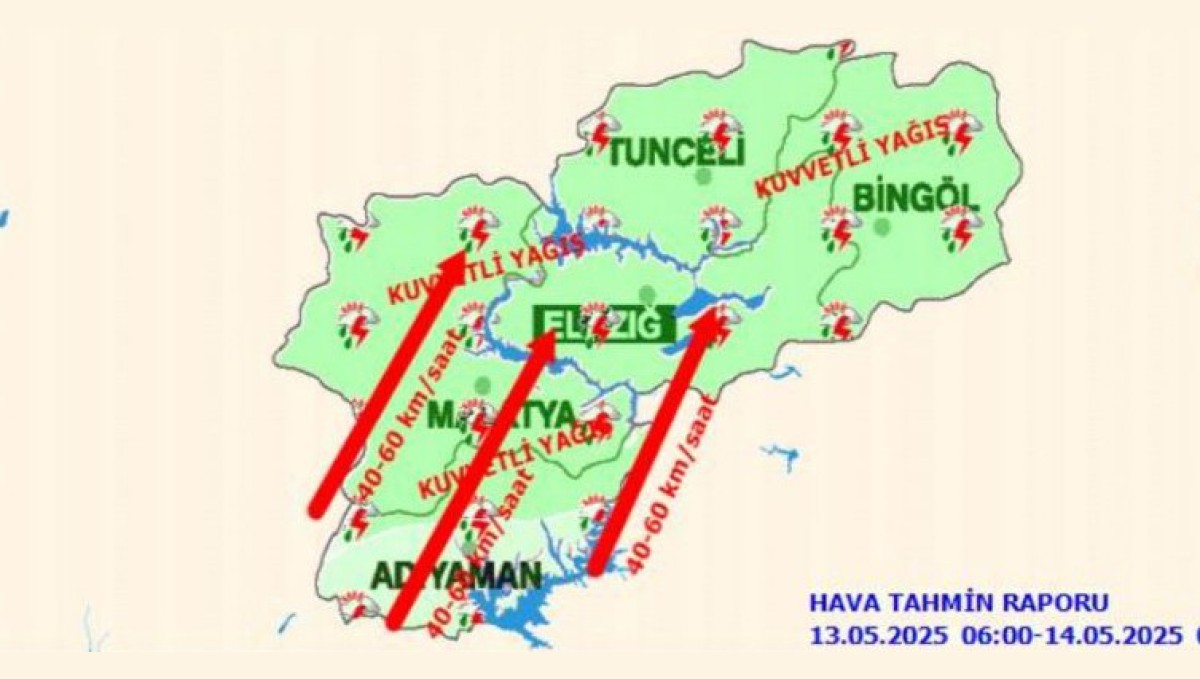Meteorolojiden 5 il için 'kuvvetli yağış' uyarısı