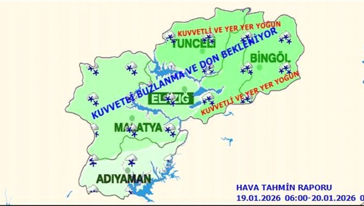 Meteorolojiden kar yağışı, buzlanma ve çığ uyarısı