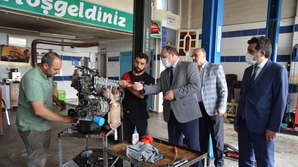 MHP'den sanayi esnafına ziyaret