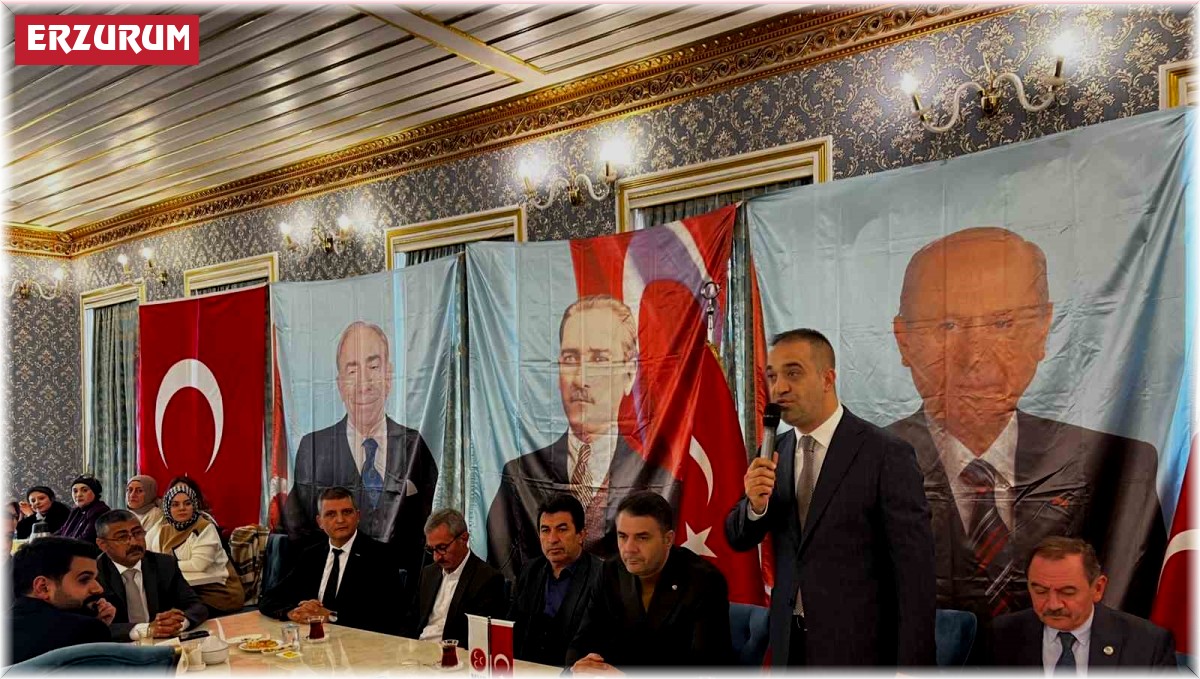 MHP Erzurum İl Başkanı Adem Yurdagül net konuştu: 'Kimse belediye taksimi yapmasın'