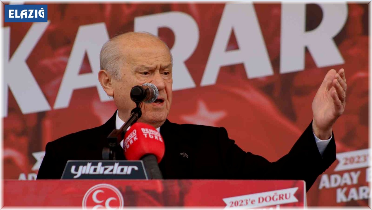 MHP Genel Başkanı Bahçeli: "Cumhurbaşkanı adayımız Recep Tayyip Erdoğan'dır"