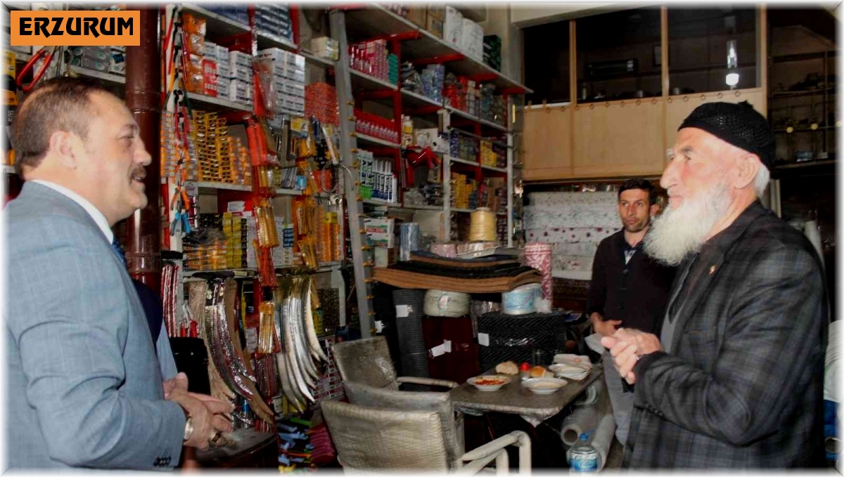 MHP İl Başkanı Karataş esnafı dinledi