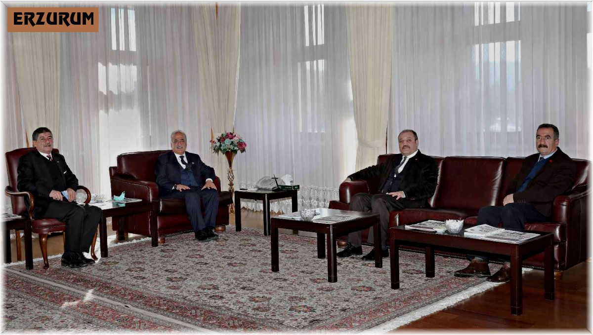 MHP İl Başkanı Karataş ve DAP İdaresi Başkanı Demirdöğen'den Rektör Çomaklı'ya ziyaret