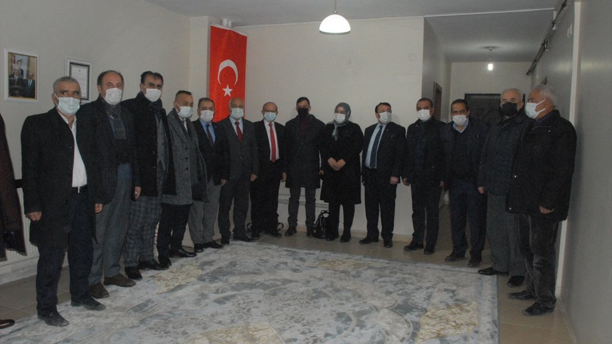 MHP İl Başkanı Salih Güngöralp, KAF Genel Başkanı Rasim Aslan'ı ziyaret etti