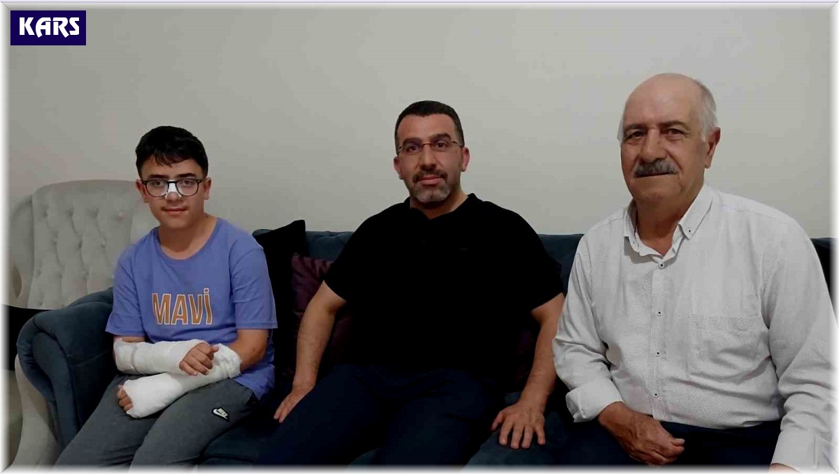 Milletvekili Çalkın köpeğin saldırısı sonucu yaralanan çocuğu ziyaret etti