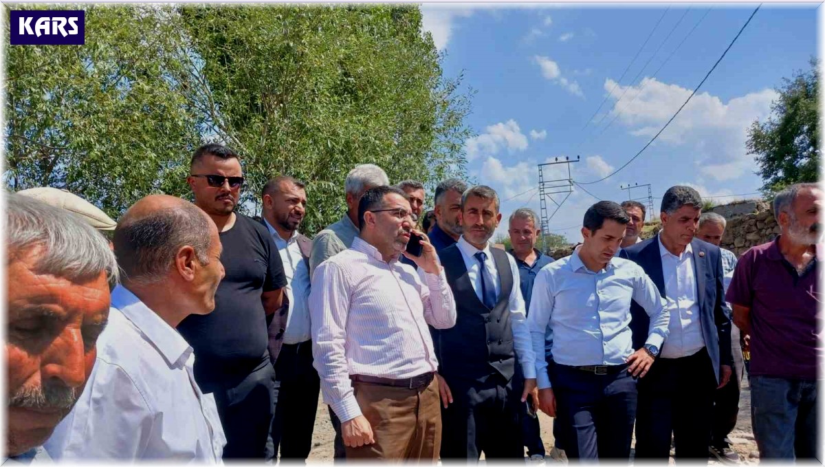 Milletvekili Çalkın, selden etkilenen köyde inceleme yaptı