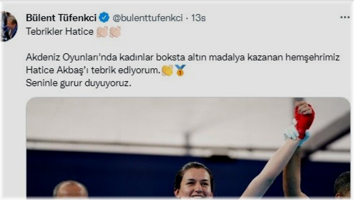 Milli boksör Akbaş'a bir madalya da Akdeniz Oyunları'nda