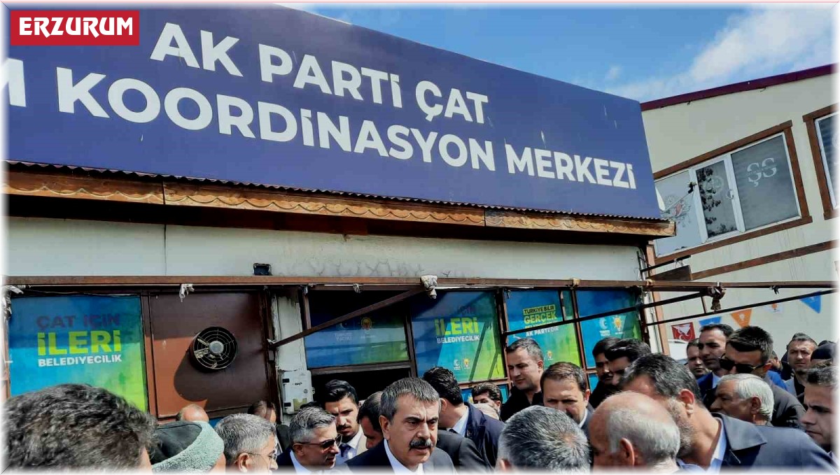 Milli Eğitim Bakanı Tekin, Çat'ta Cumhur İttifakı için destek istedi